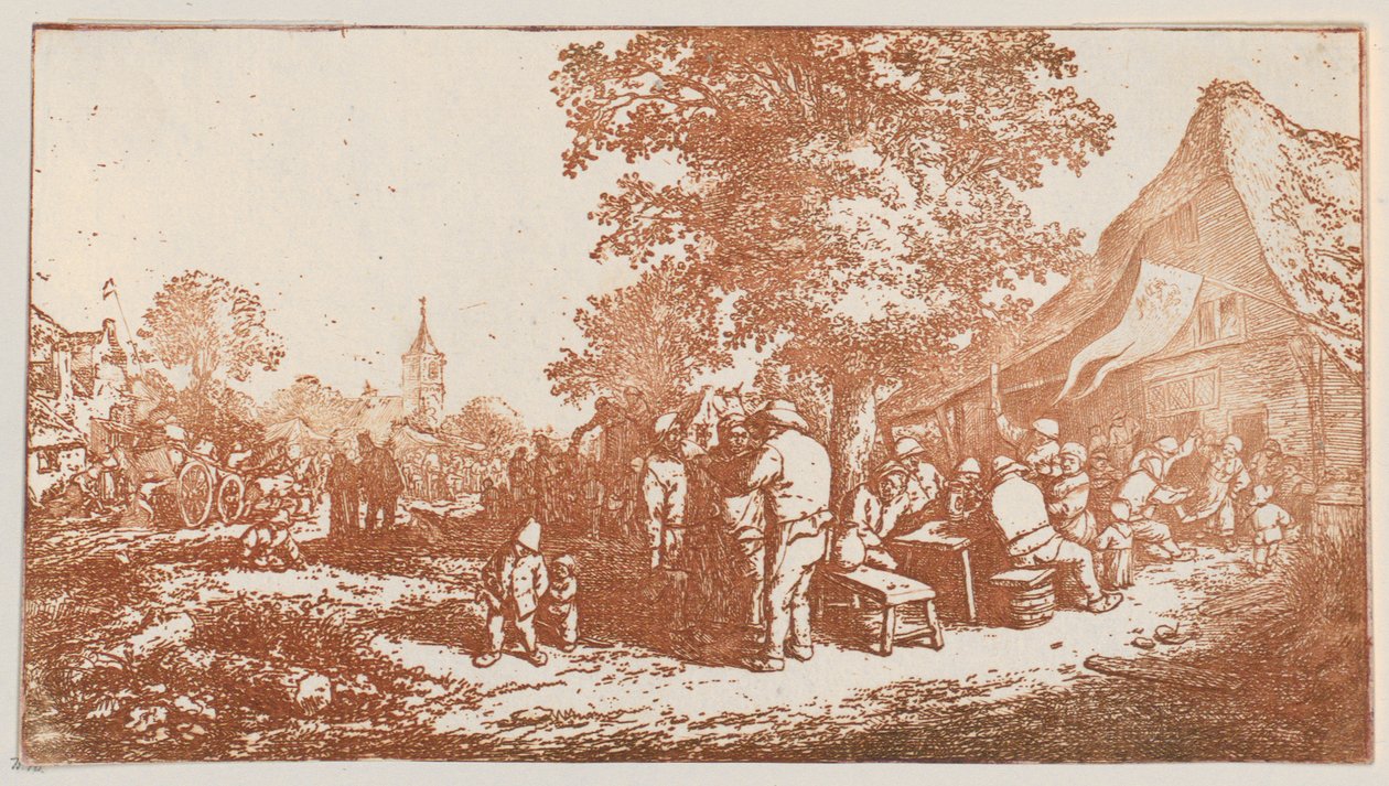 Fest unter dem großen Baum von Adriaen van Ostade