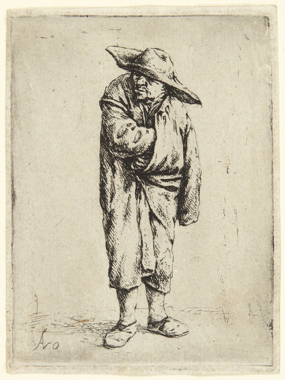 Bauer mit Hut von Adriaen van Ostade