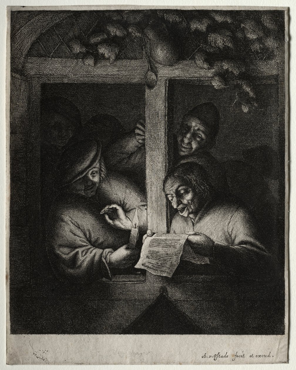 Die Weihnachtsliedersänger von Adriaen van Ostade