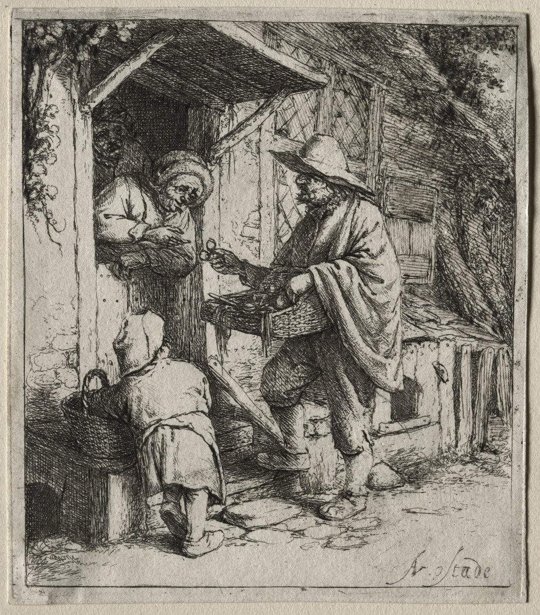 Der Brillenverkäufer von Adriaen van Ostade