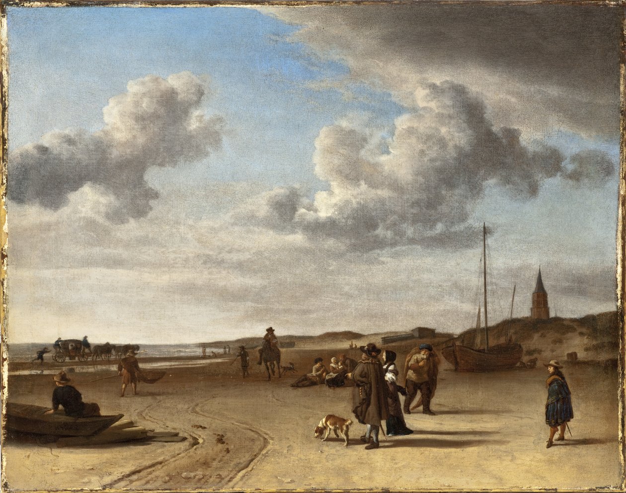 Der Strand von Scheveningen von Adriaen van de Velde