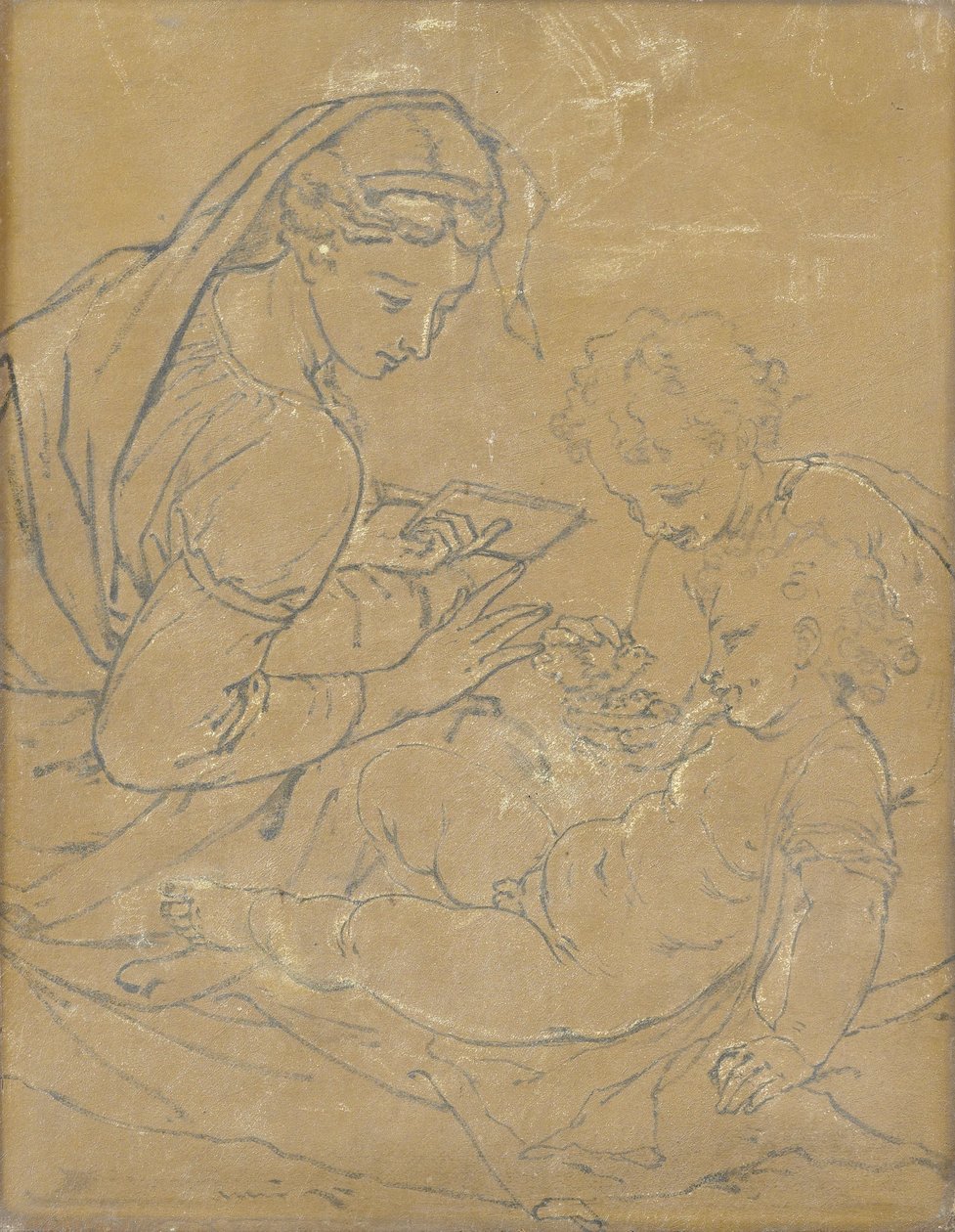 Madonna mit Kind und Johannes dem Täufer von Adriaen van der Werff