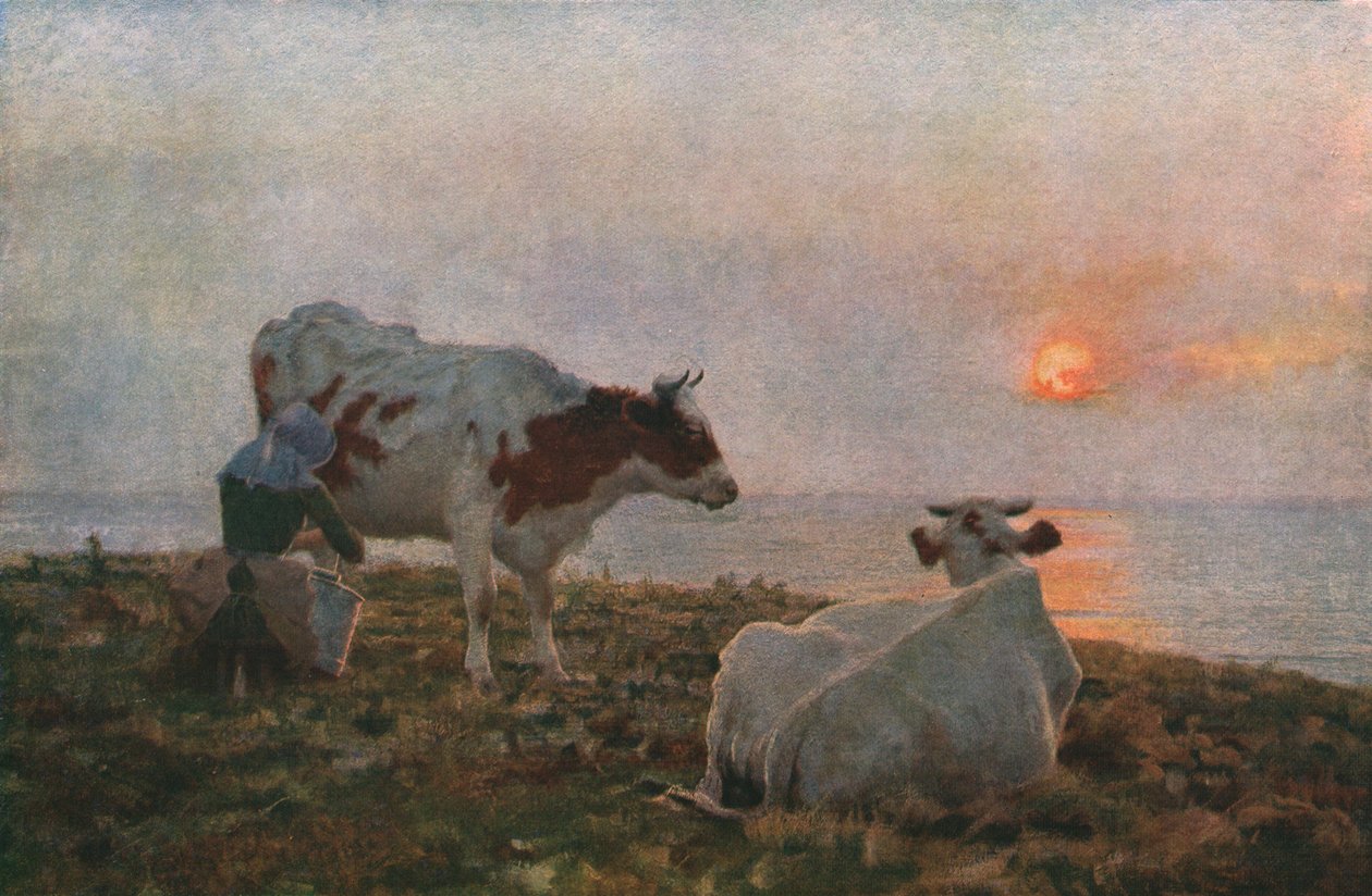 Der Sonnenuntergang, ca. 1897, ca. 1930 von Adrian Stokes