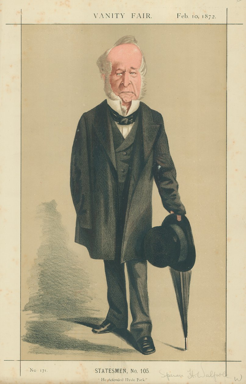Der ehrenwerte Spencer Horatio Walpole, Verteidiger des Hyde Parks von Adriano Cecioni