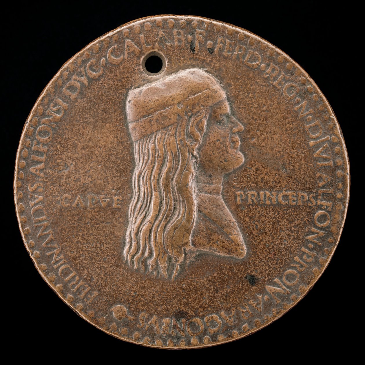 Ferdinand II. von Aragon, gestorben 1496, Prinz von Capua und König von Neapel, 1494 oder früher von Adriano Fiorentino