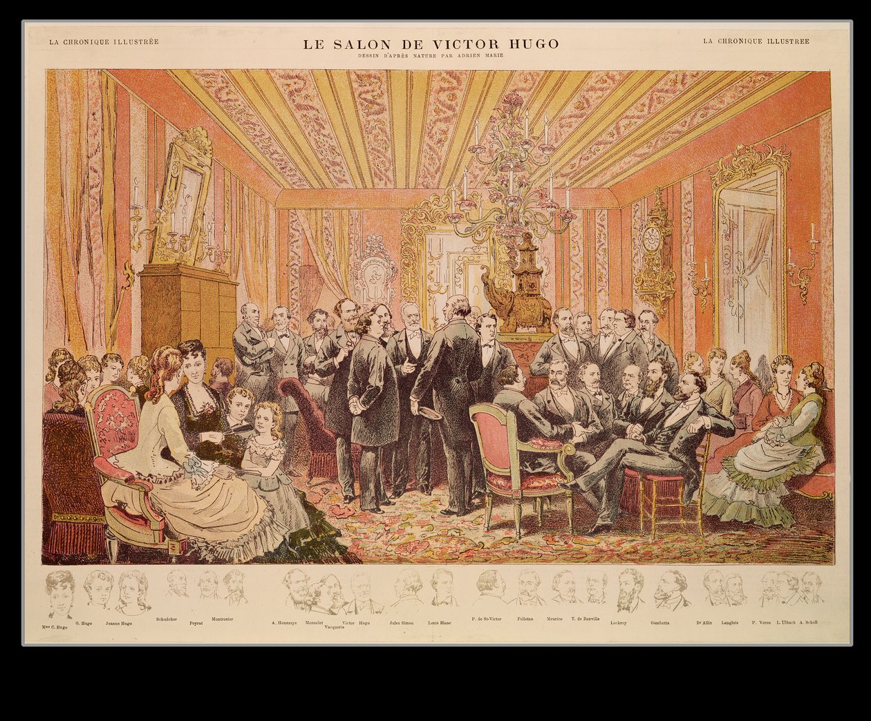 Der Salon von Victor Hugo (1802-85) 21 rue de Clichy, Illustration aus 