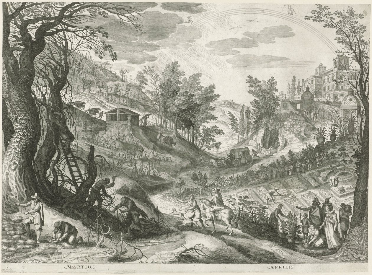 März und April von Egidius  Sadeler (II)