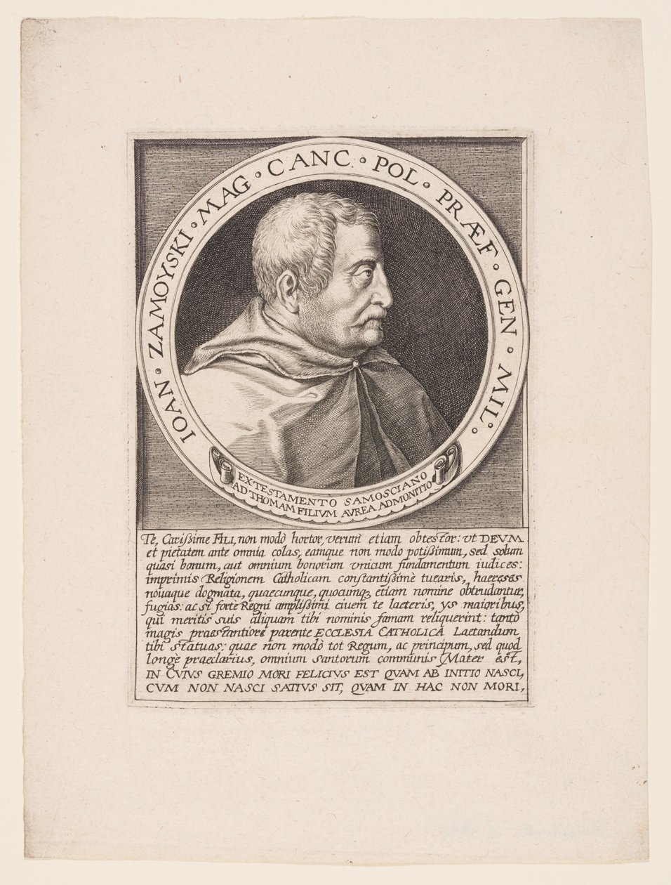 Jan Zamoyski, polnischer Adliger, Großer Kronkanzler von Aegidius Sadeler II