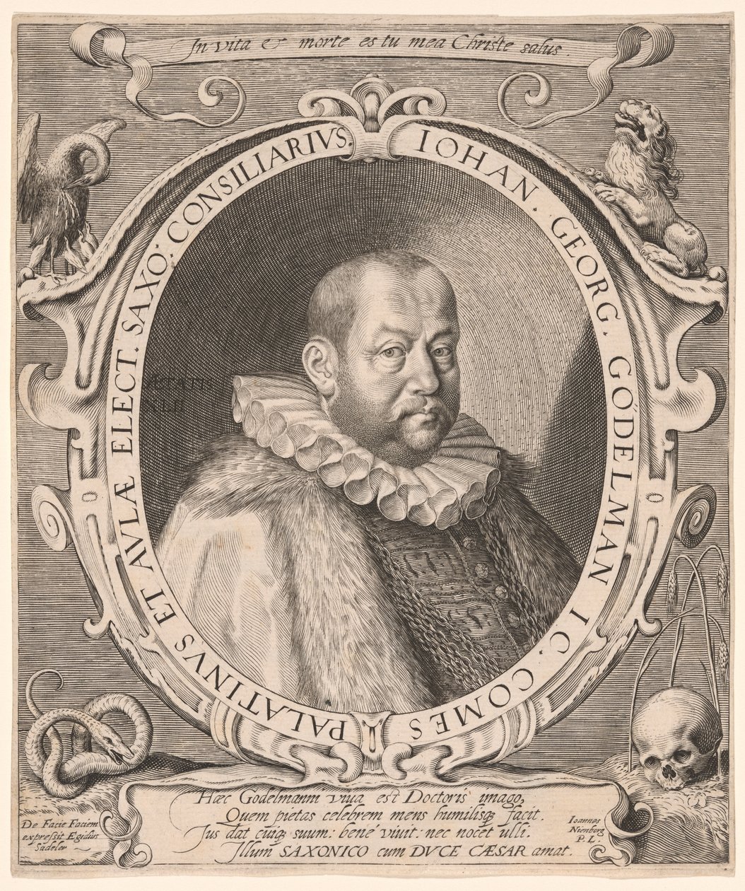 Johann Georg von Gödelmann, Rechtsprofessor, Diplomat von Aegidius Sadeler II