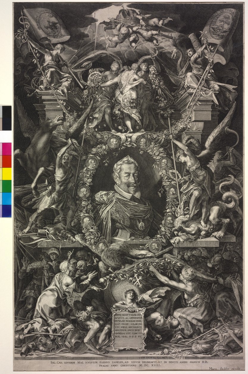 Heiliger Römischer Kaiser Matthias I von Aegidius Sadeler or Saedeler