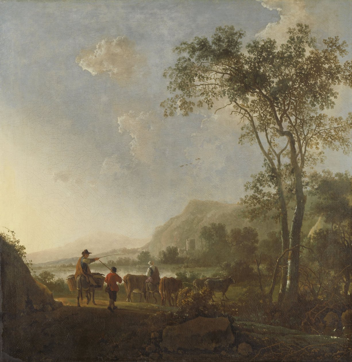 Landschaft mit Hirten und Vieh von Aelbert Cuyp