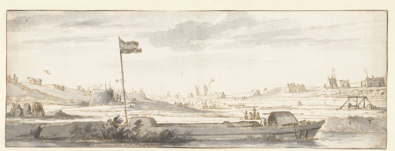 Das Graben des Mallegats außerhalb von Dordrecht, 1648 von Aelbert Cuyp (attributed to)