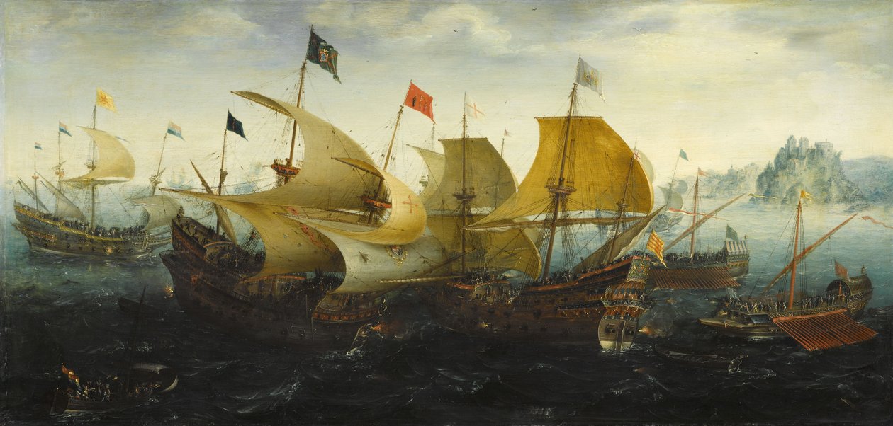 Die Schlacht von Cádiz von Aert Anthonisz