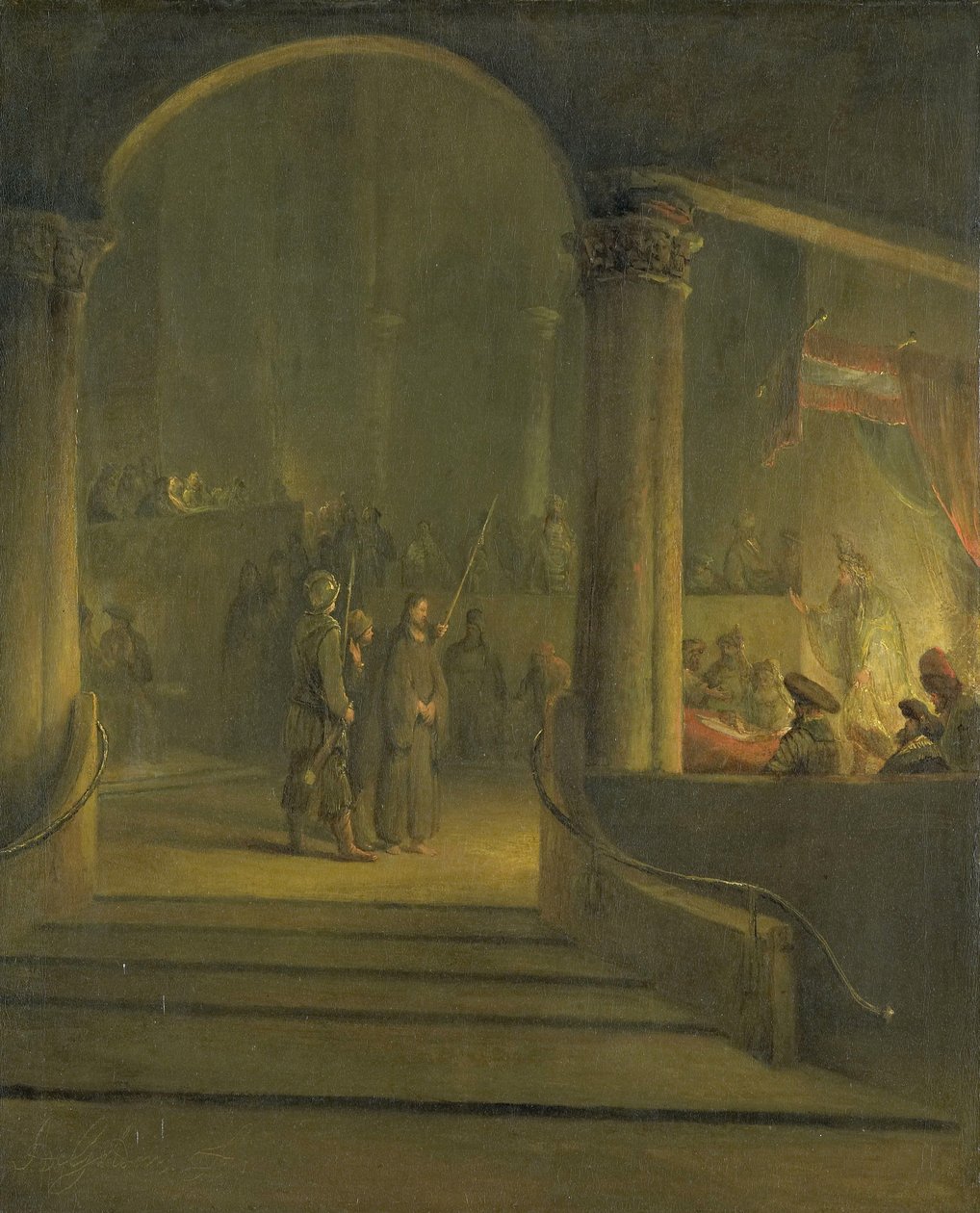 Christus vor Kaiphas von Aernt de Gelder
