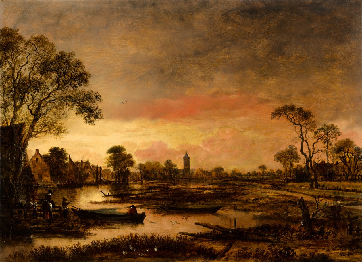 Flusslandschaft von Aert van der Neer