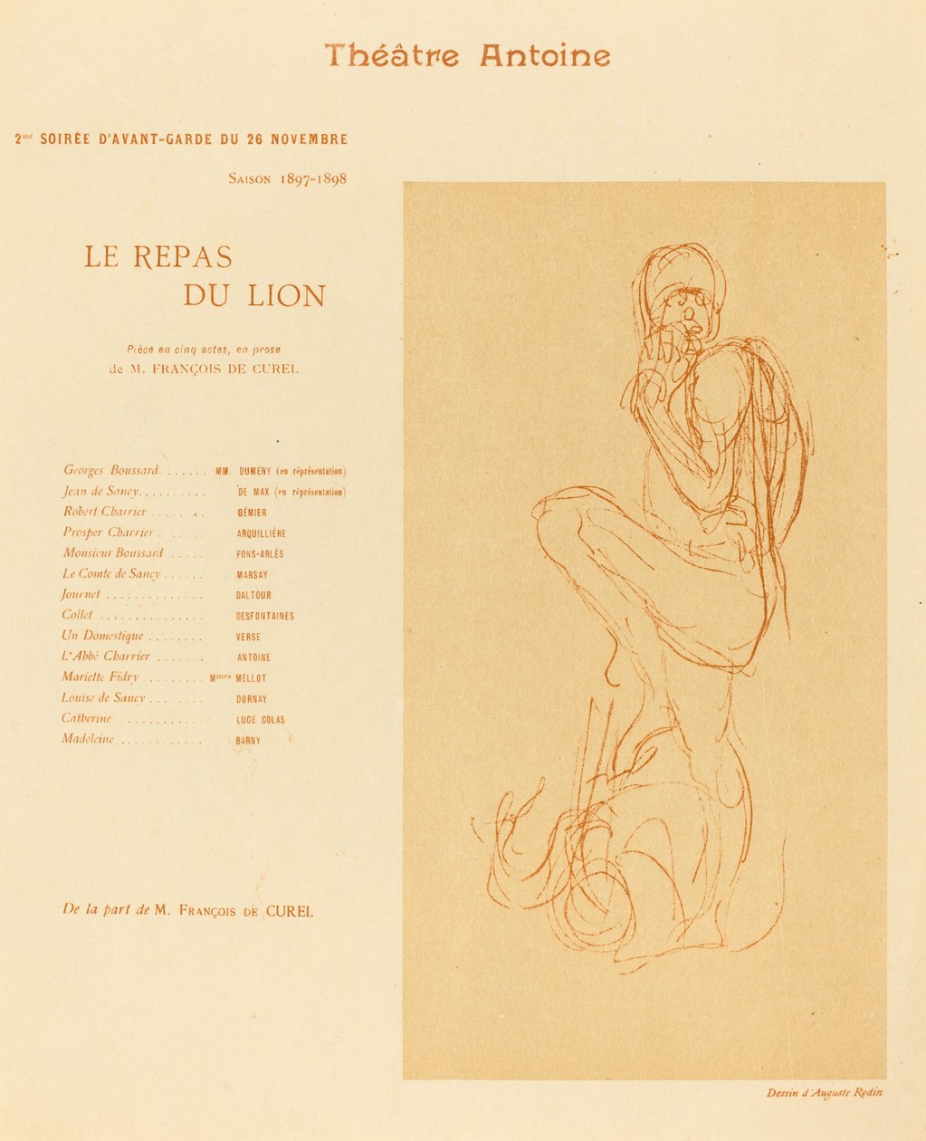 Das Mahl des Löwen von after Auguste Rodin