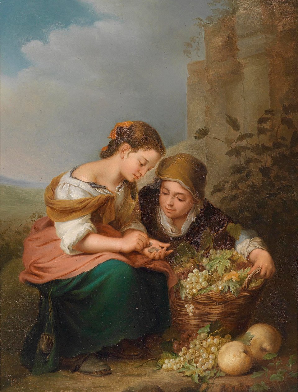 Die kleine Obsthändlerin von after Bartolome Esteban Murillo