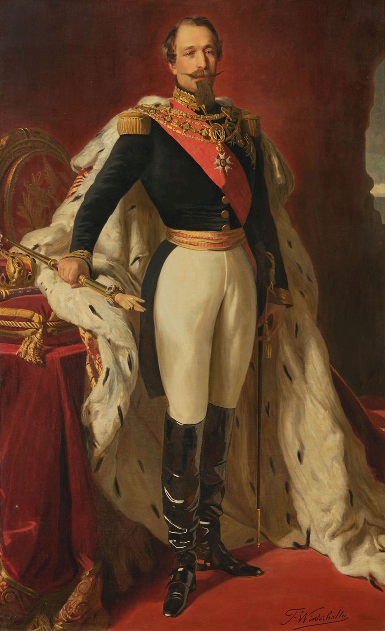 Franz Xaver Winterhalter (nach) Napoleon III. in Krönungsroben von after Franz Xaver Winterhalter