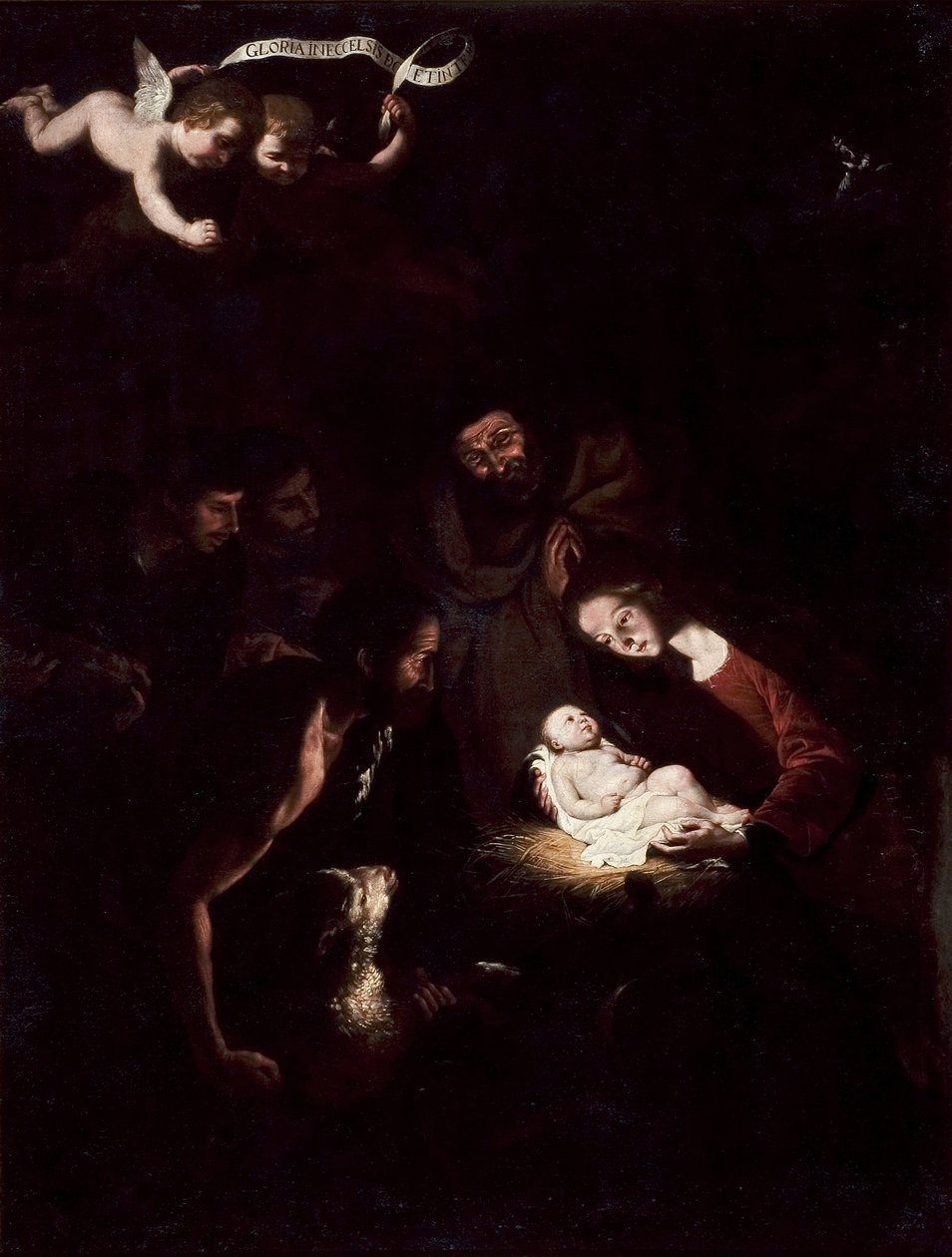 Anbetung der Hirten von after Jusepe de Ribera