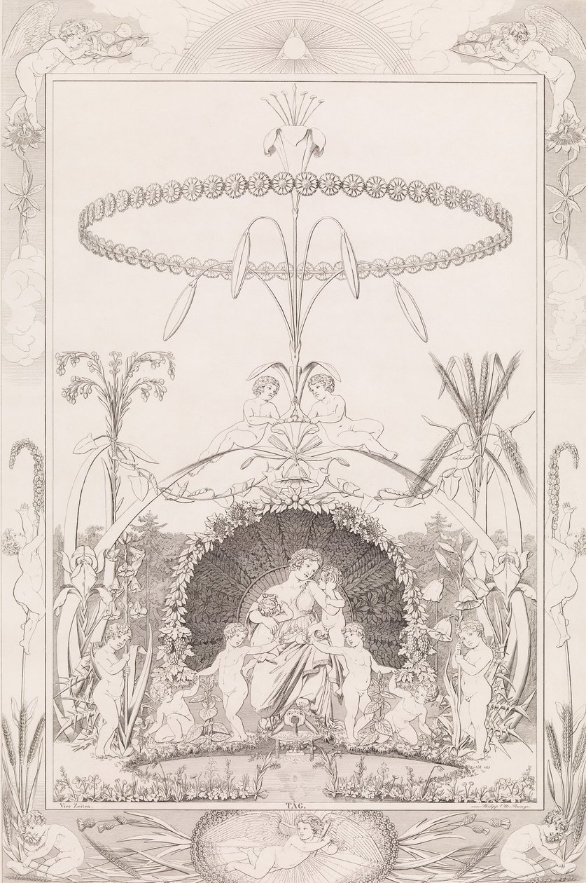 Tag, aus der Serie Die Tageszeiten, 1807 von After Philipp Otto Runge