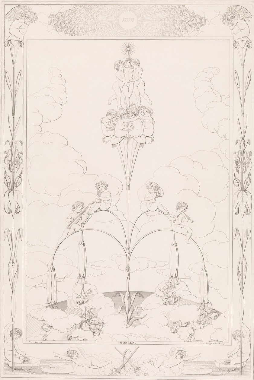 Morgen, aus der Serie Die Tageszeiten, 1807 von After Philipp Otto Runge