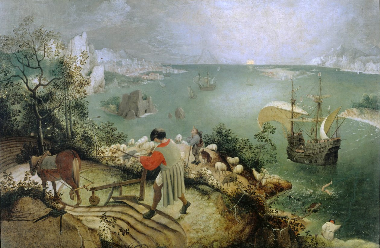 Landschaft mit dem Sturz des Ikarus von After Pieter Brueghel the Elder