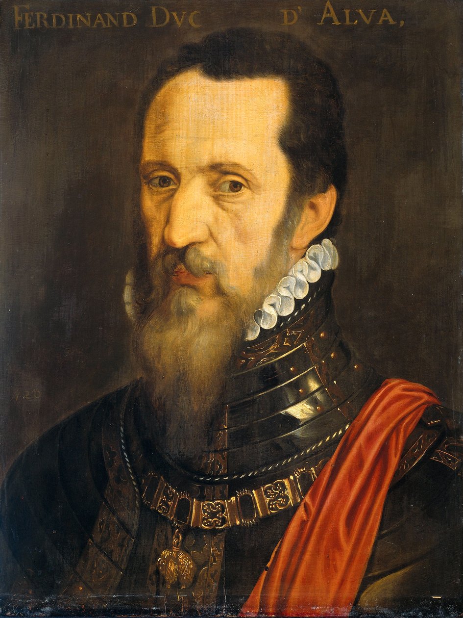 Porträt von Fernando Alvarez de Toledo, Herzog von Alba von After Willem Key