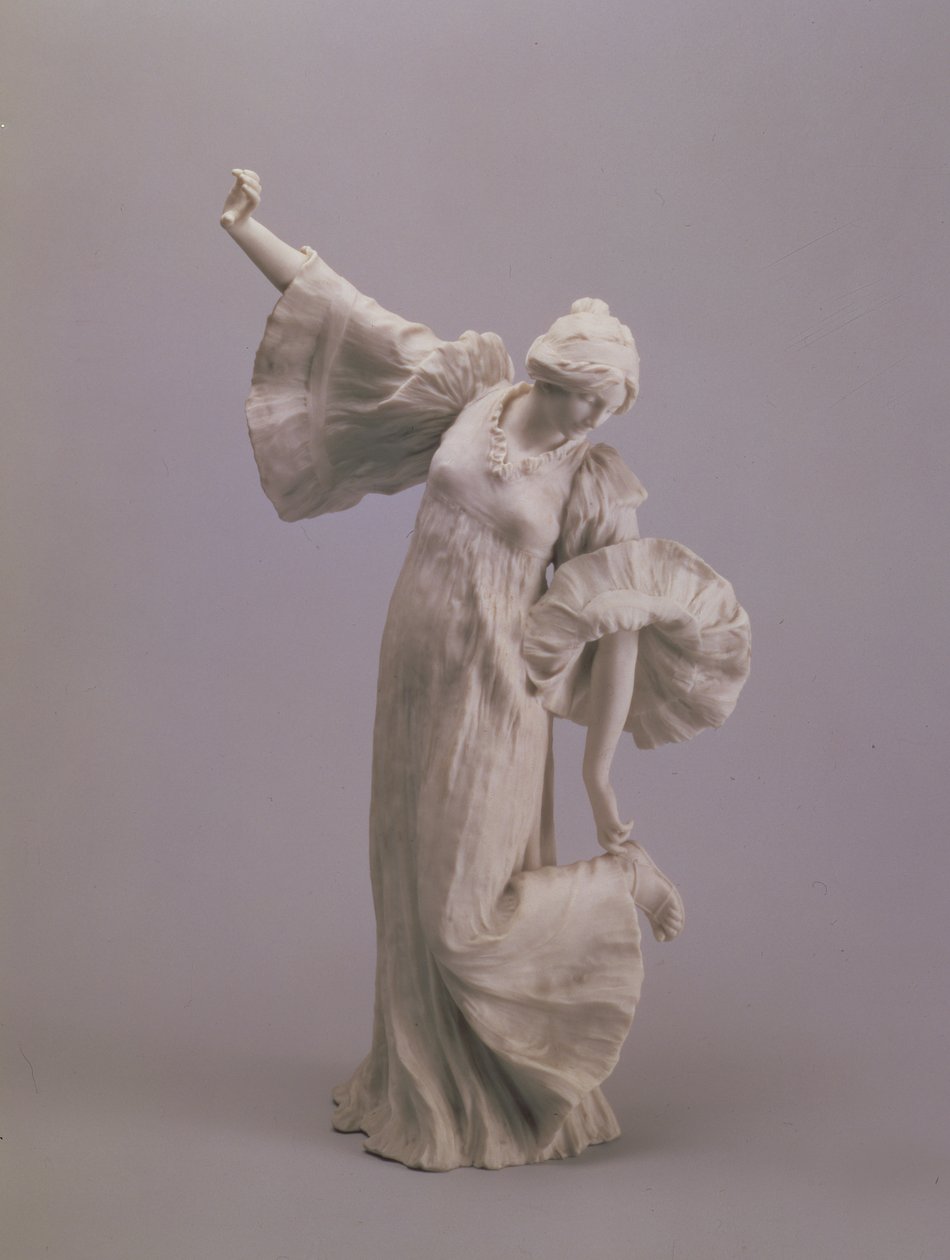 Tänzerin, von einem Tischmittelstück, Sevres, 1900 von Agathon Leonard