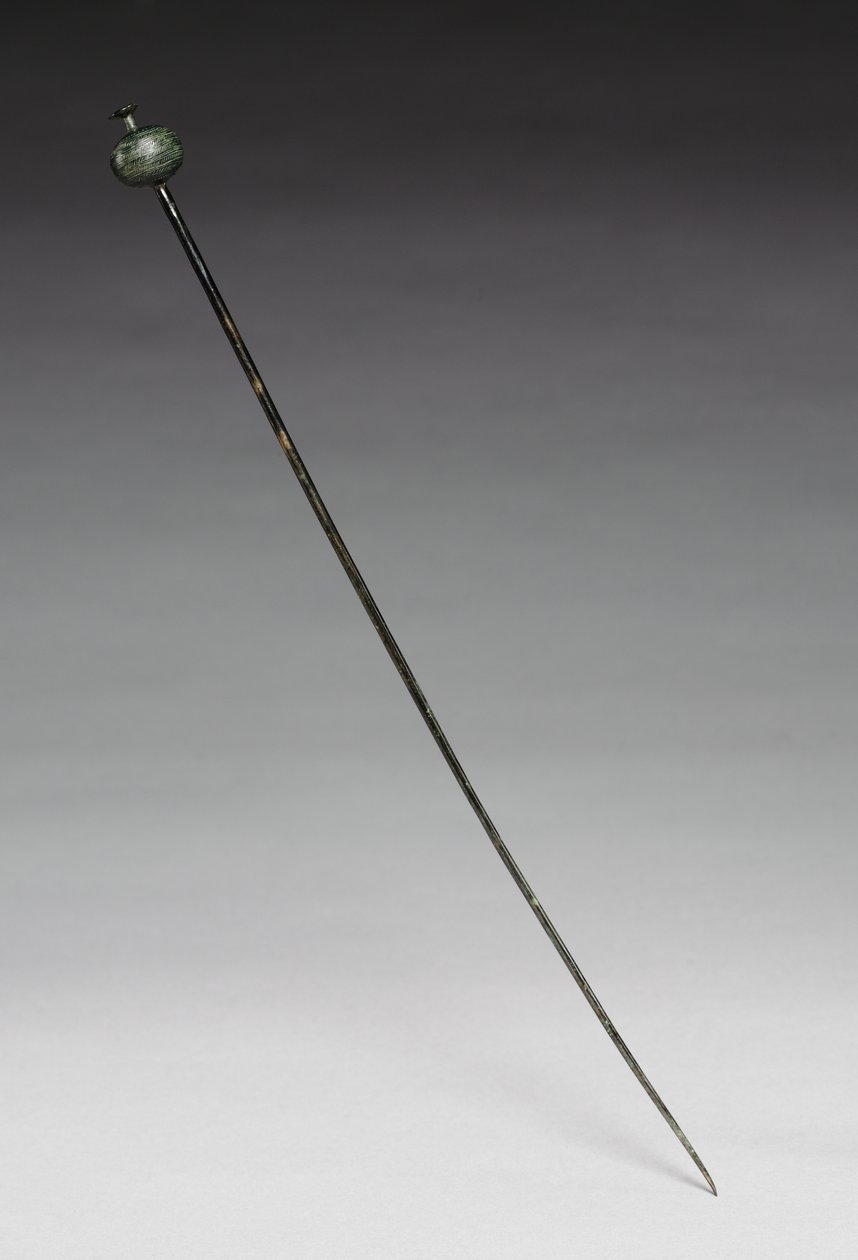 Gewandnadel, ca. 1400 v. Chr. (gegossene und geschmiedete Bronze) von Age Bronze