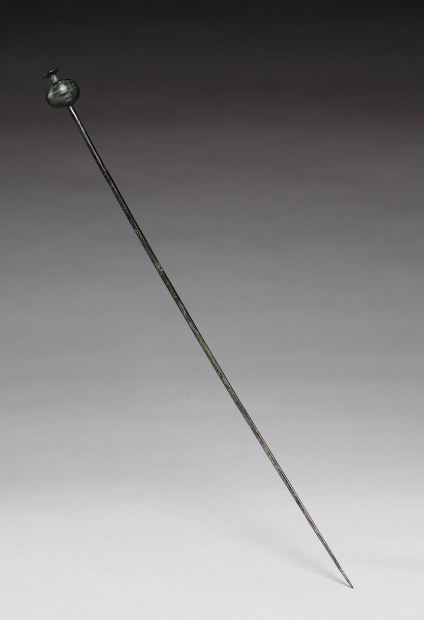 Gewandnadel, ca. 1400 v. Chr. (gegossene und geschmiedete Bronze) von Age Bronze