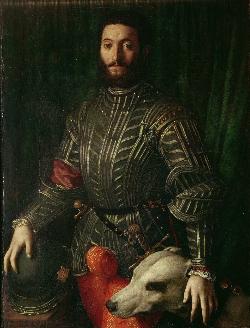 Porträt von Guidubaldo della Rovere, Herzog von Urbino, ca. 1544-45 von Agnolo Bronzino
