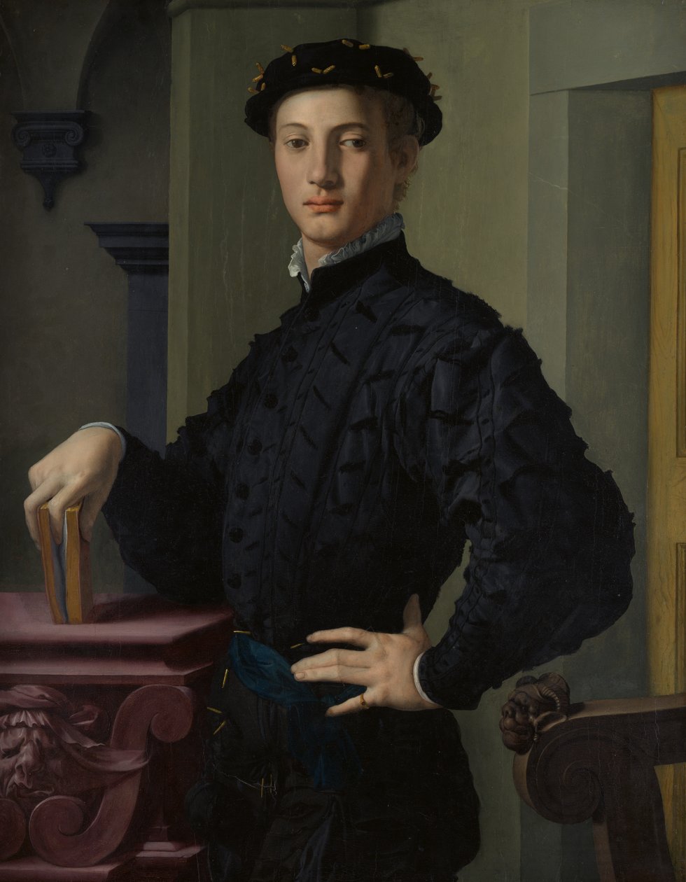Porträt eines jungen Mannes, 1530er Jahre von Agnolo Bronzino