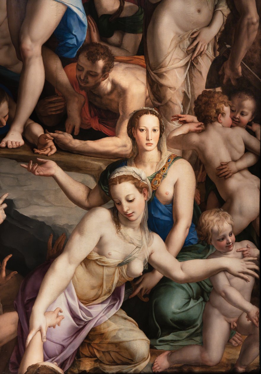 Medici-Kapelle: Abstieg Christi in den Limbus (Detail) von Agnolo Bronzino
