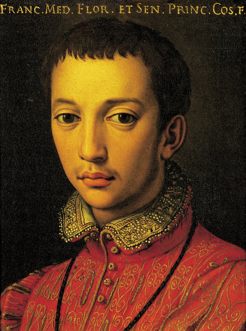 Porträt von Francesco I. de Medici (Florenz) von Agnolo Bronzino