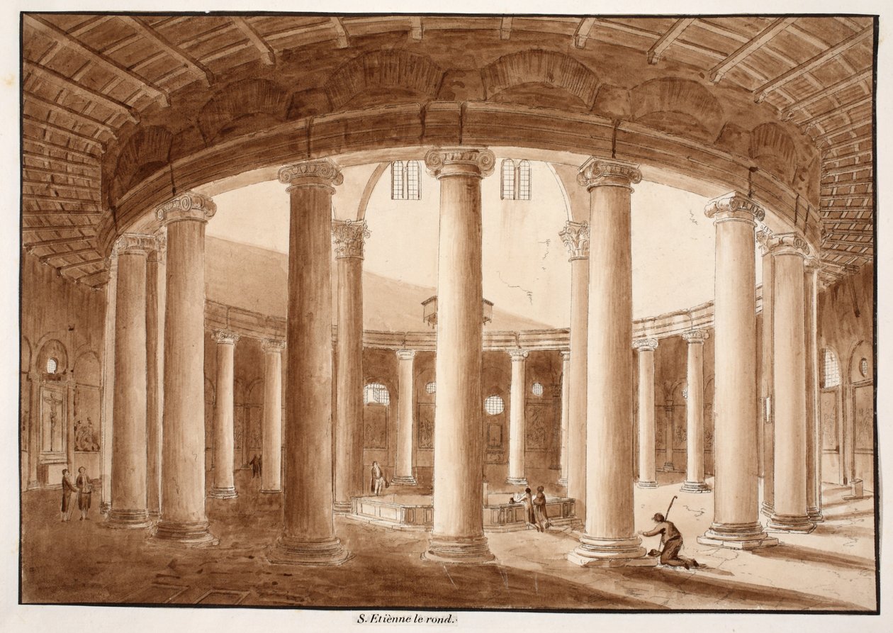 Santo Stefano Rotondo, 1833 von Agostino Tofanelli