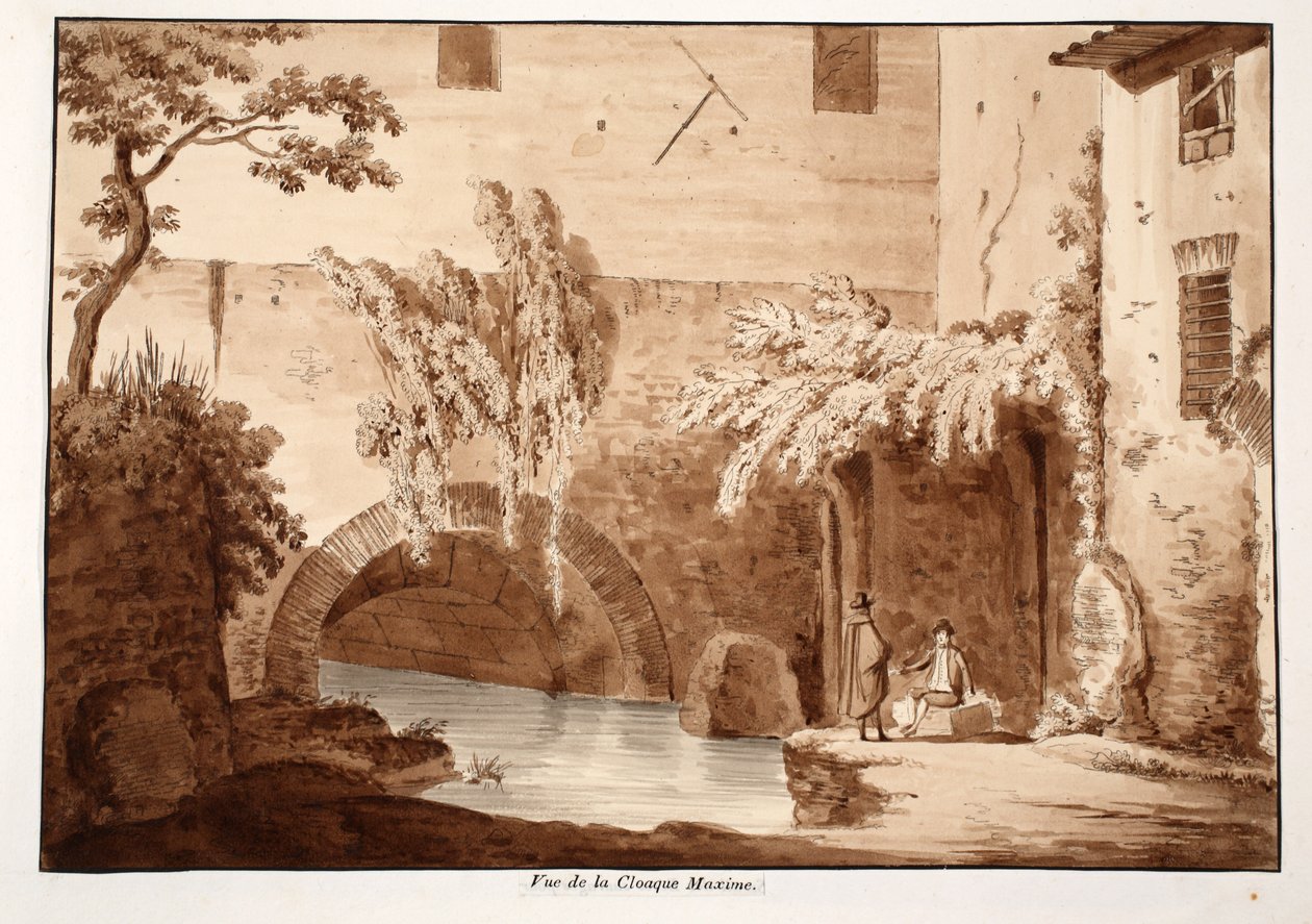 Ansicht der Cloaca Maxima, 1833 von Agostino Tofanelli