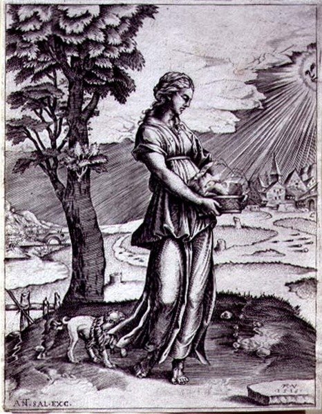 Die Kumanaische Sibylle von Agostino Musi