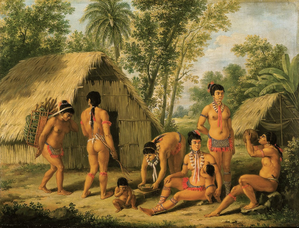 Eine Familie von Kariben auf der Insel St. Vincent von Agostino Brunias