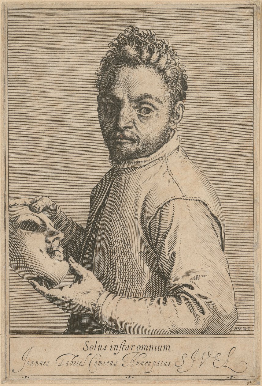 Porträt von Giovanni Gabrielli, genannt „Il Sivello“ von Agostino Carracci
