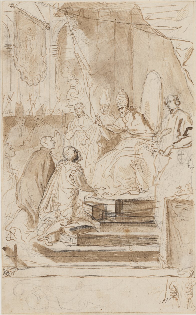 Die Heiligsprechung des Ignatius von Loyola von Agostino Masucci