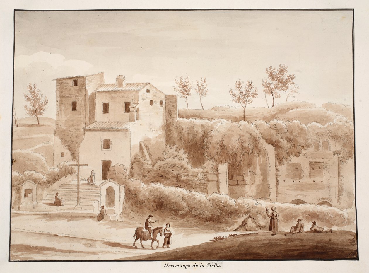Einsiedelei der Madonna della Stella, 1833 von Agostino Tofanelli