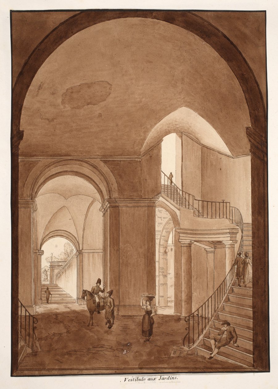 Das Garten-Vestibül des Palazzo Caetani all