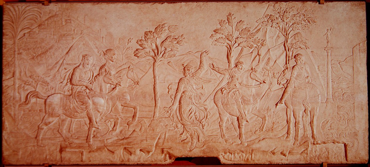 Die Reise des St. Sigismund von Agostino di Duccio