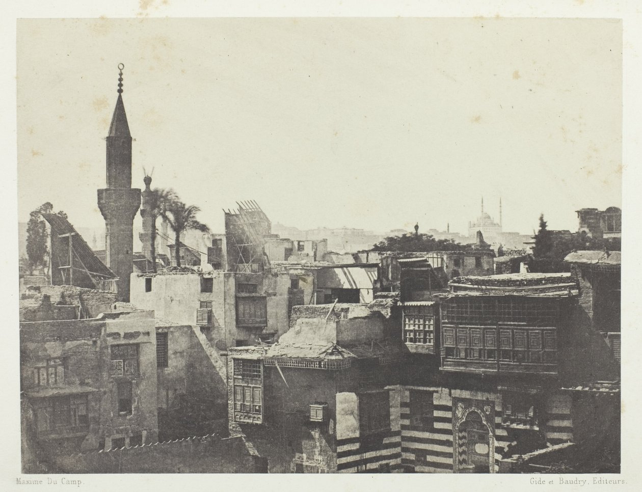 Allgemeine Ansicht von Westen, Le Kaire, Platte 1 aus dem Album "Ägypten, Nubien, Palästina und Syrien" (1852) von Aimé Rochas