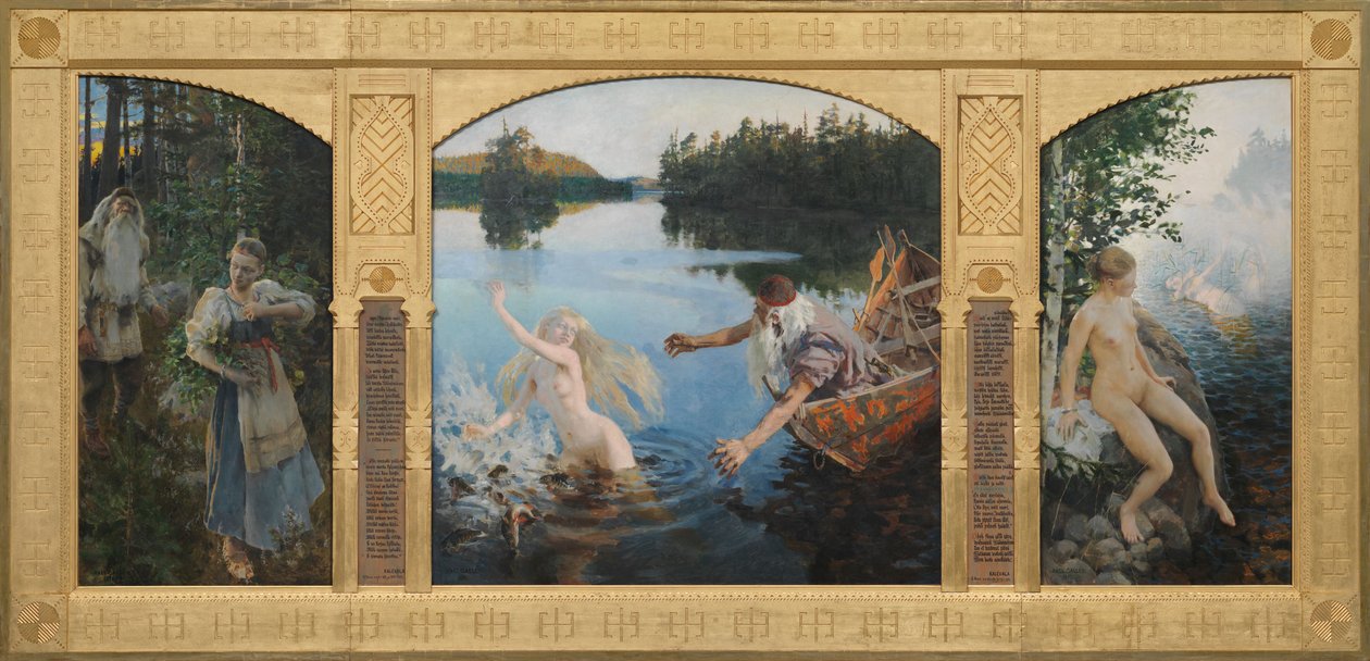 Aino-Mythos, Triptychon von Akseli Gallen-Kallela