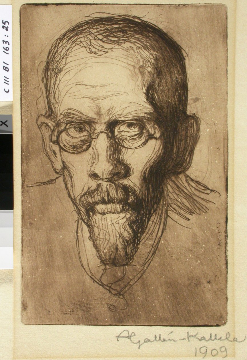 Der Apotheker Filip Gallen, der Bruder des Künstlers von Akseli Gallen-Kallela
