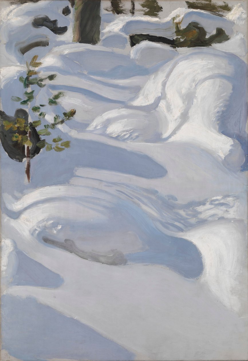 Sonnenschein auf Schnee von Akseli Gallen-Kallela