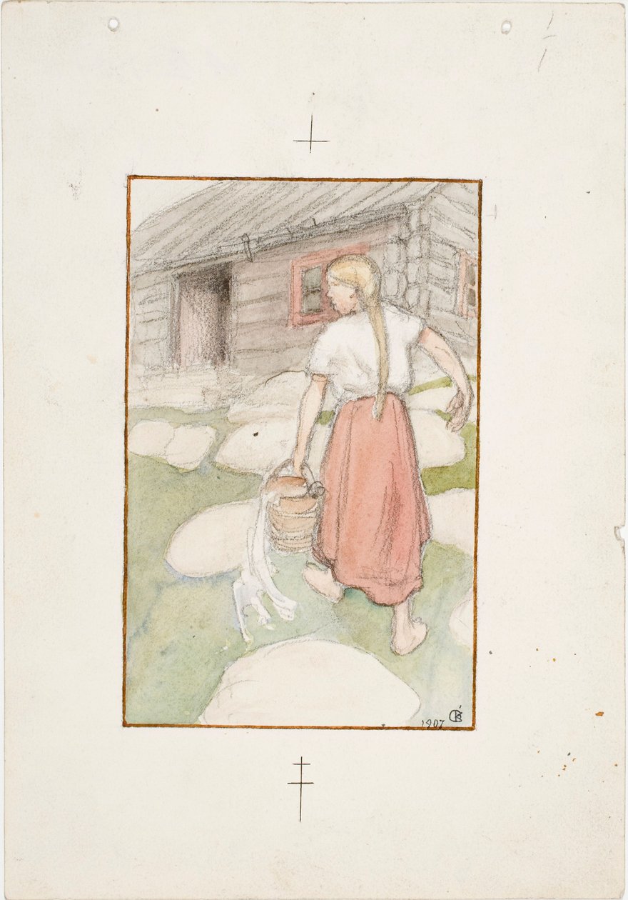Die schöne Venla von Akseli Gallen-Kallela