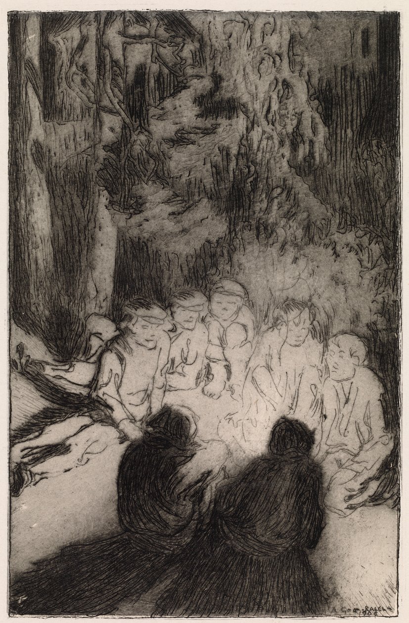 Lagerfeuergeschichte (aus Sieben Brüder) von Akseli Gallen Kallela