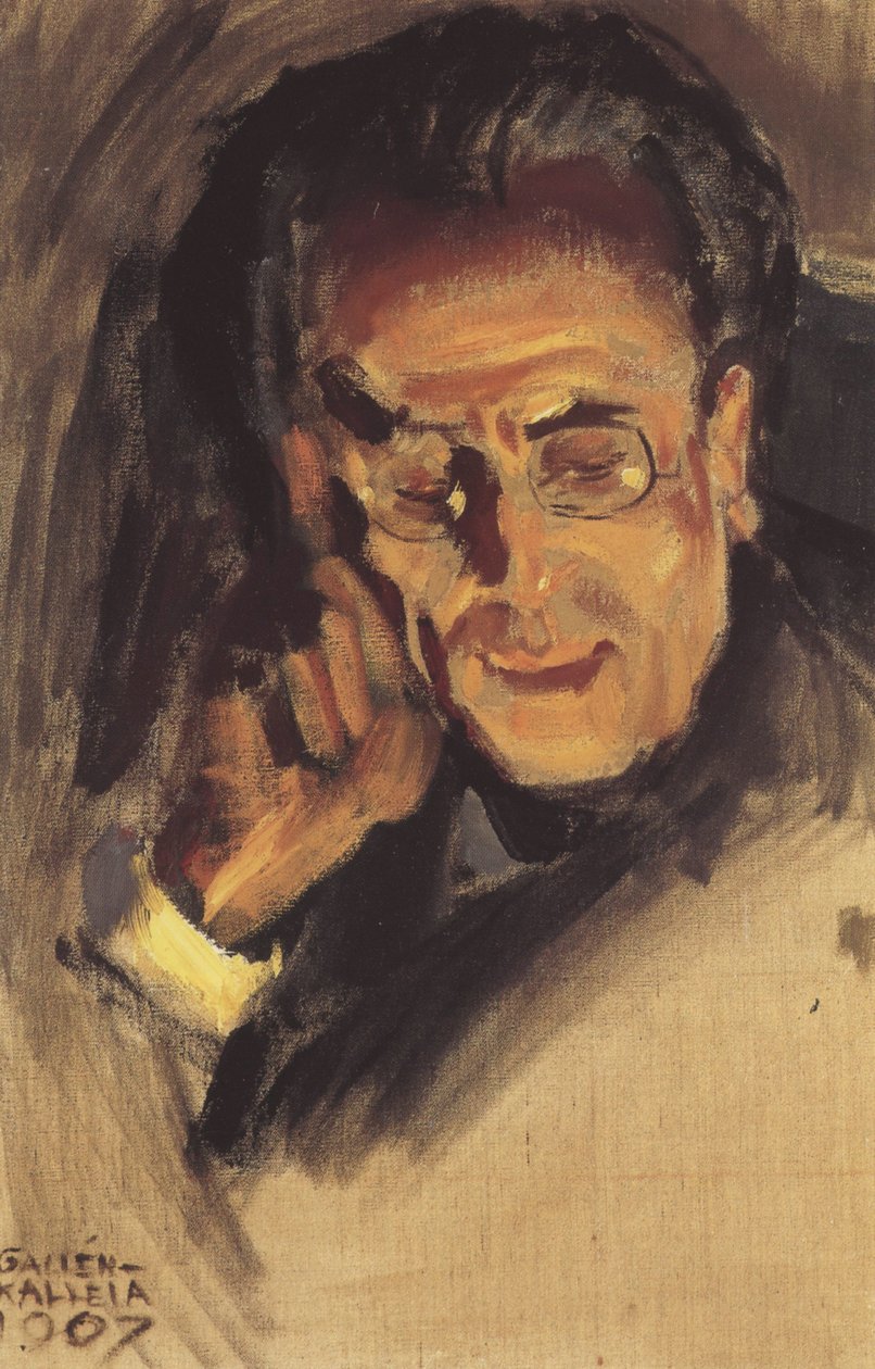 Porträt von Gustav Mahler, 1907 von Akseli Gallen Kallela